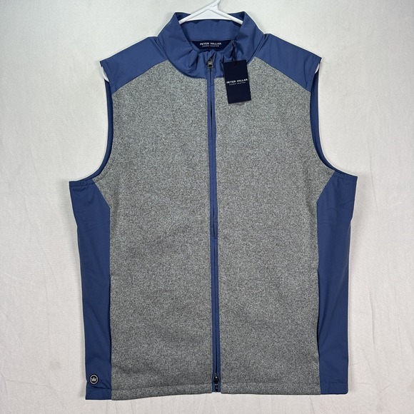 Peter Millar Other - Peter Millar Vest Mens Medium Gray Blue Cambridge Crown Crafted Stretch NWT $265
